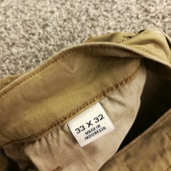 Flint & Tinder 365 Pants Chino Beige Tan Mens 33x32 (Fits 34x32) Tapered Fit - Picture 4 of 12